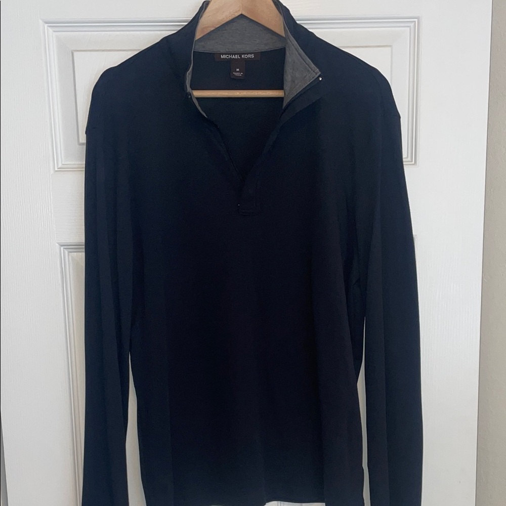 Michael Kors Men's Black Long Sleeve Shirt